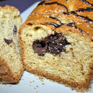 Plum cake al cuore di cioccolato fondente