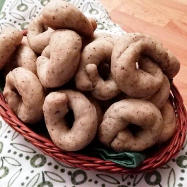 Tarallini al finocchietto con farina di canapa