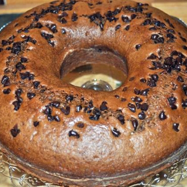 Ciambella vegana con gocce di cioccolato