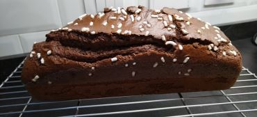 Plumcake al cacao e granella di zucchero